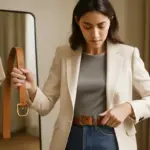 Come scegliere una cintura moda: il dettaglio che trasforma gli outfit casual in eleganti