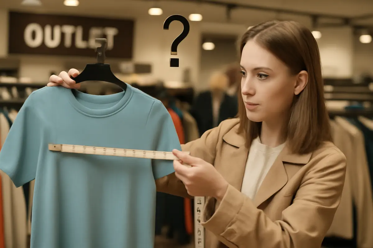 Come scegliere la taglia nei capi da outlet senza sbagliare? Questo accorgimento evita i resi inutili