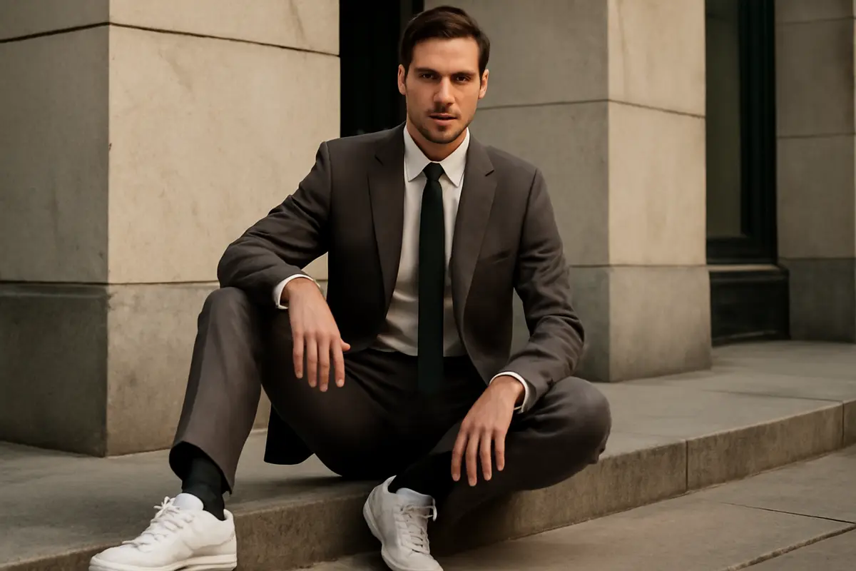 Sneakers con abiti eleganti, è possibile? Il segreto per un look moderno senza errori